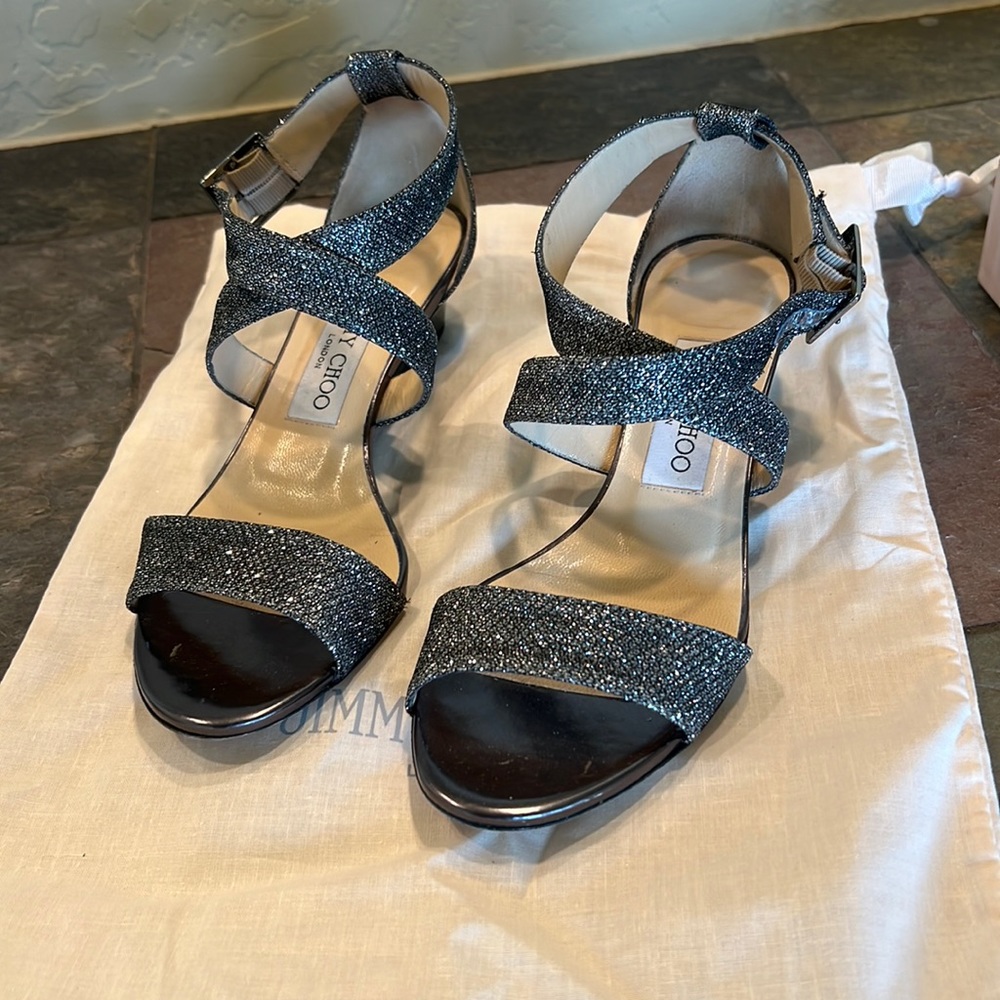 Jimmy Choo, 247 CHIARA lame glitter size 36